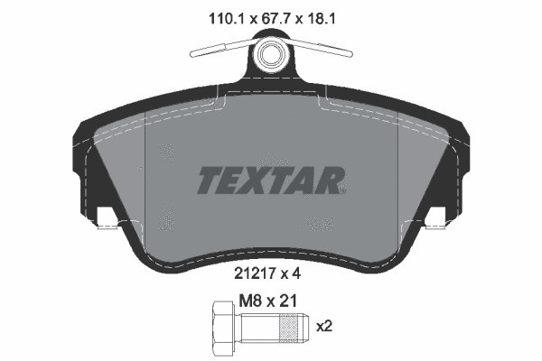 Brake Pad Set, disc brake (2121702)