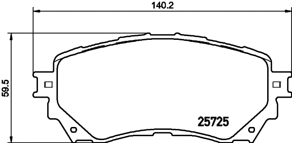 Brake Pad Set, disc brake (2572503)