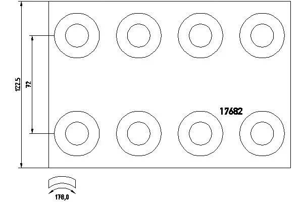 Brake Lining Kit, drum brake (1768202)