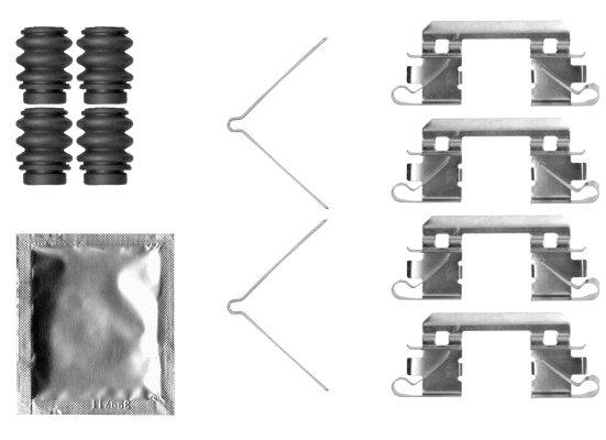 Accessory Kit, disc brake pad (82554800)