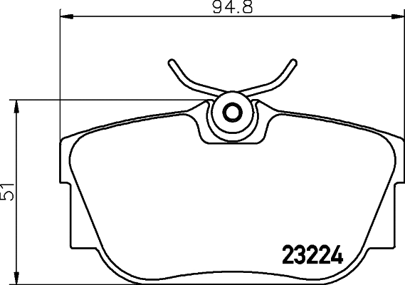 Brake Pad Set, disc brake (2322411)