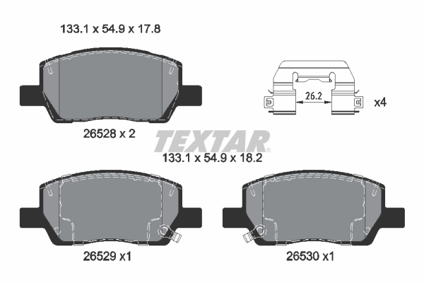 Brake Pad Set, disc brake (2652801)