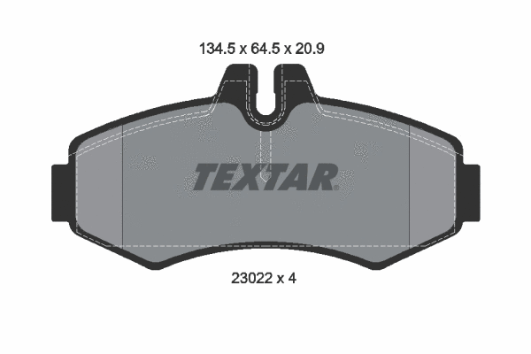 Brake Pad Set, disc brake (2302201)
