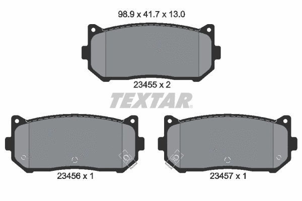 Brake Pad Set, disc brake (2345501)