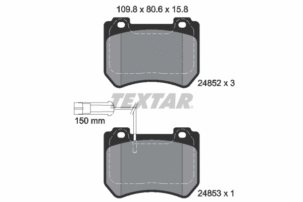 Brake Pad Set, disc brake (2485201)