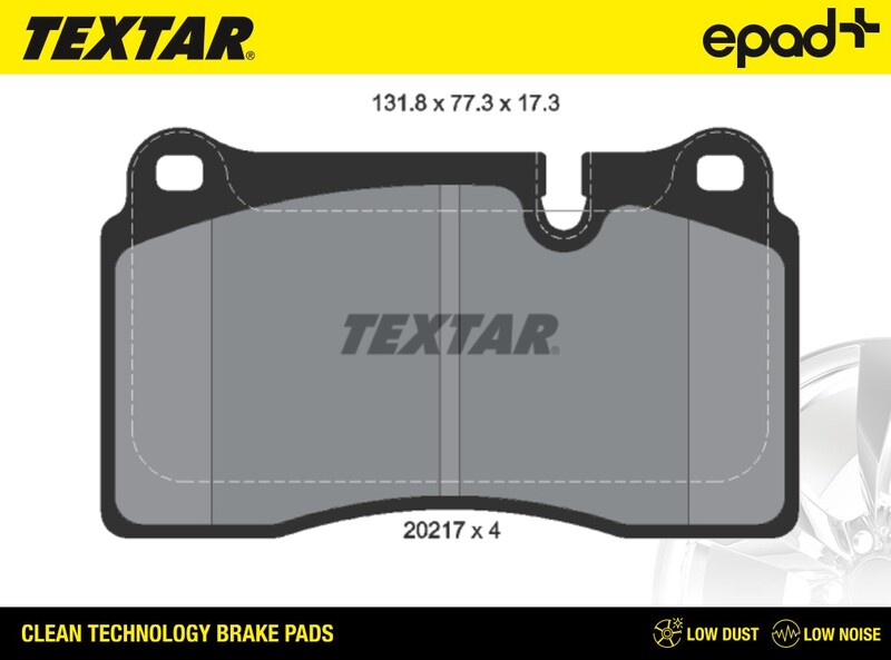 Brake Pad Set, disc brake (2021701CP)