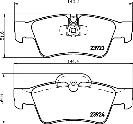 Brake Pad Set, disc brake (2392303)