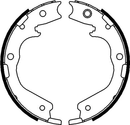Brake Shoe Set, parking brake (91076200)