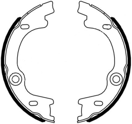 Brake Shoe Set, parking brake (91076400)