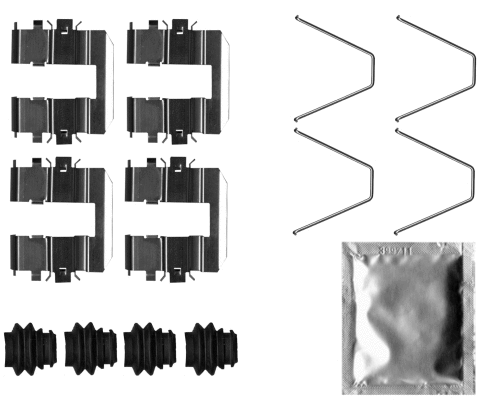 Accessory Kit, disc brake pad (82543700)