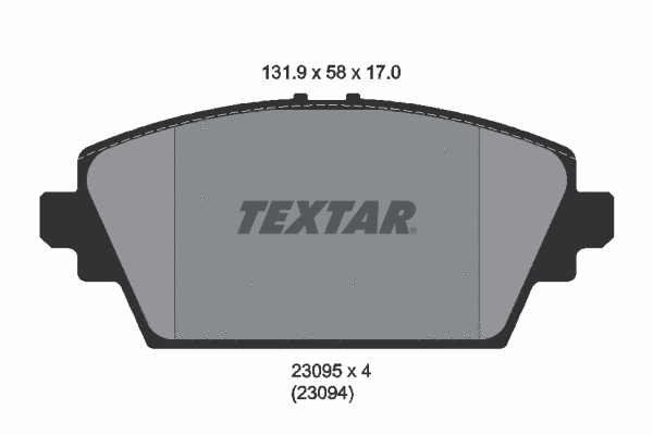 Brake Pad Set, disc brake (2309501)