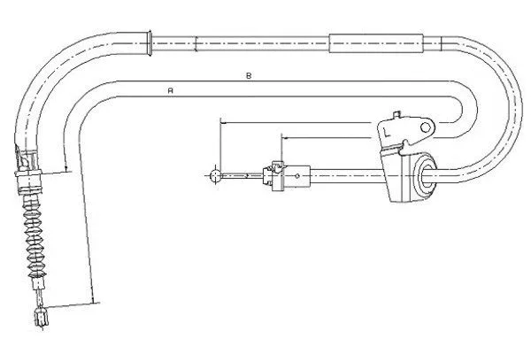 Cable Pull, parking brake (44009100)