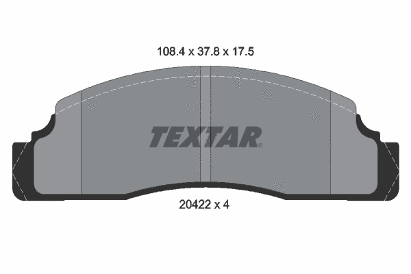 Brake Pad Set, disc brake (2042202)