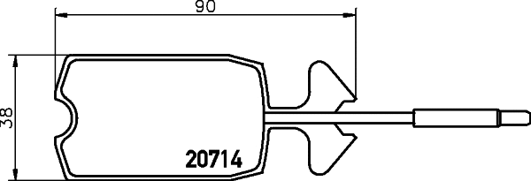 Brake Pad Set, disc brake (2071403)