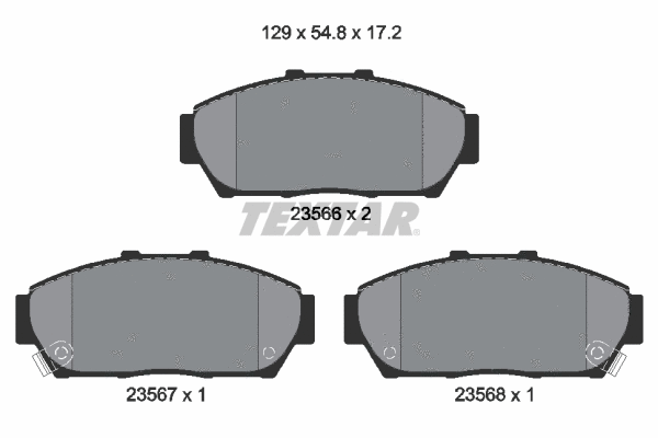Brake Pad Set, disc brake (2356601)