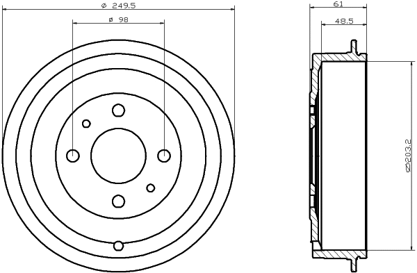Brake Drum (94023100)