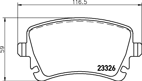 Brake Pad Set, disc brake (2332610)