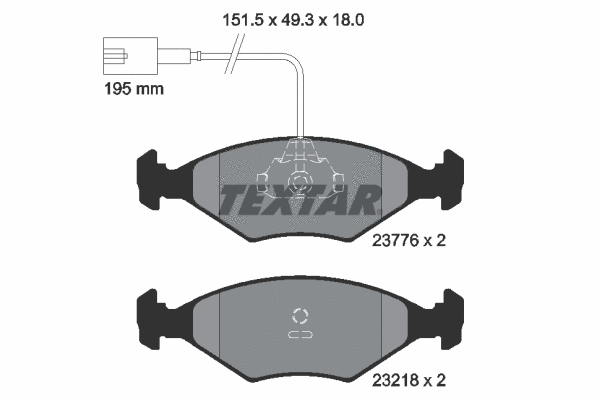 Brake Pad Set, disc brake (2377601)