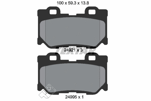 Brake Pad Set, disc brake (2492101)