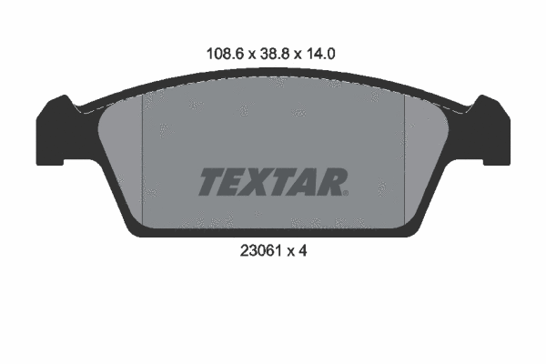 Brake Pad Set, disc brake (2306101)