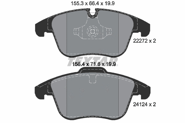 Brake Pad Set, disc brake (2227201)