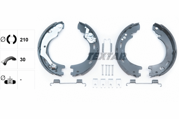 Brake Shoe Set, parking brake (91070900)