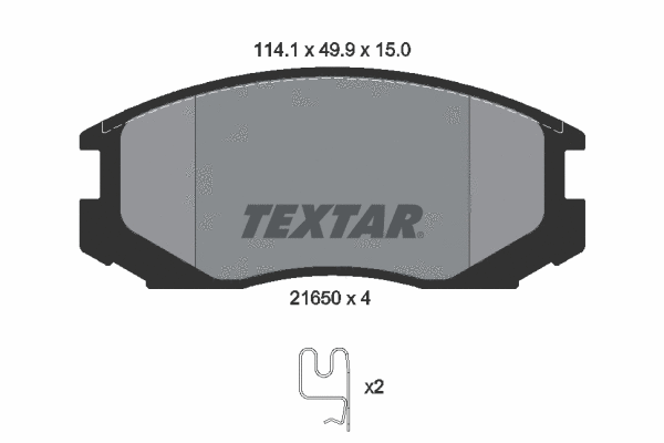 Brake Pad Set, disc brake (2165001)
