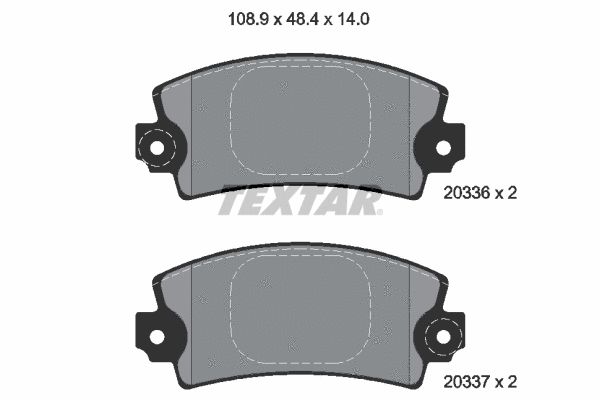 Brake Pad Set, disc brake (2033602)