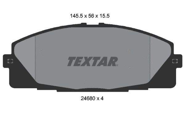 Brake Pad Set, disc brake (2468001)