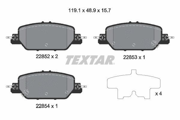 Brake Pad Set, disc brake (2285201)