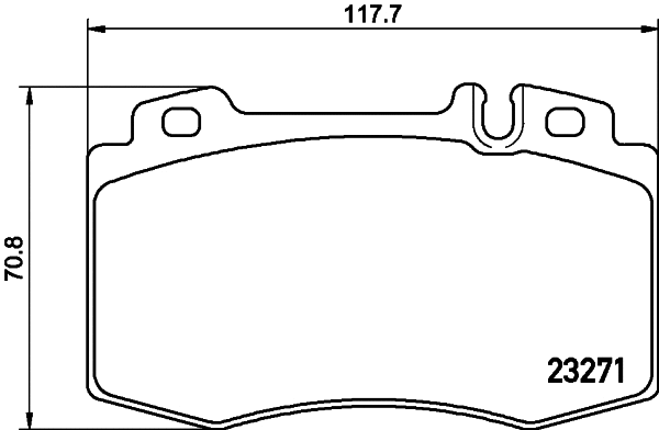 Brake Pad Set, disc brake (2327107)