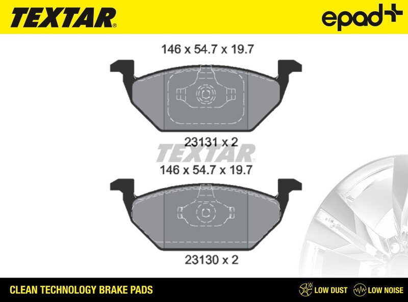 Brake Pad Set, disc brake (2313001CP)