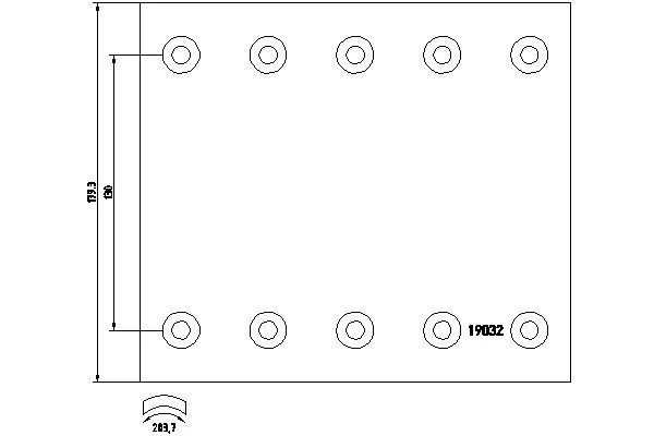 Brake Lining Kit, drum brake (1903230)