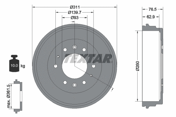 Brake Drum (94035500)