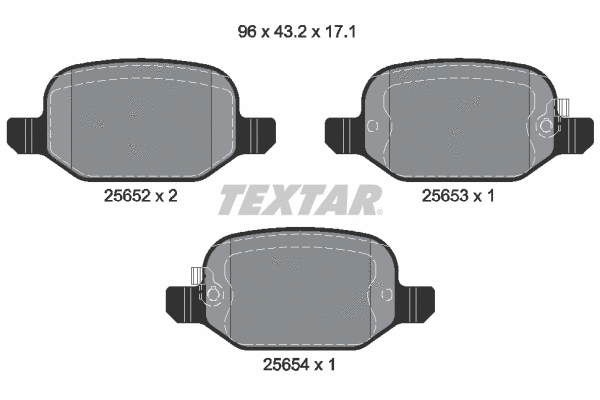 Brake Pad Set, disc brake (2565201)