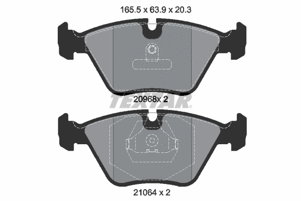Brake Pad Set, disc brake (2096801)