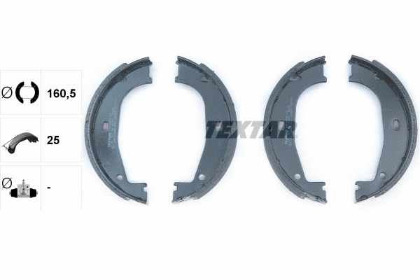 Brake Shoe Set, parking brake (91045500)