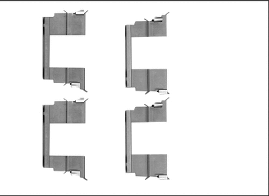 Accessory Kit, disc brake pad (82540600)