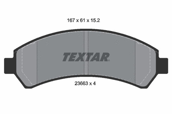 Brake Pad Set, disc brake (2366301)