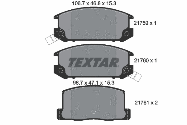 Brake Pad Set, disc brake (2175901)