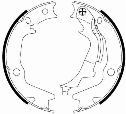 Brake Shoe Set, parking brake (91070300)