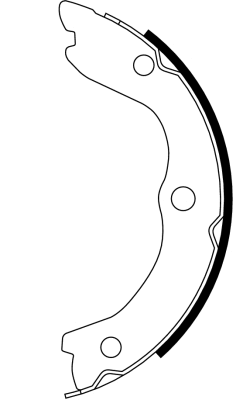 Brake Shoe Set, parking brake (91062700)