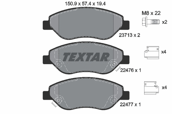 Brake Pad Set, disc brake (2247601)
