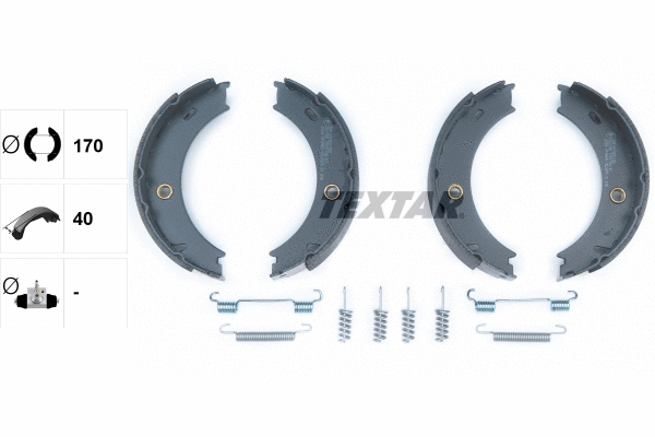Brake Shoe Set, parking brake (91057900)