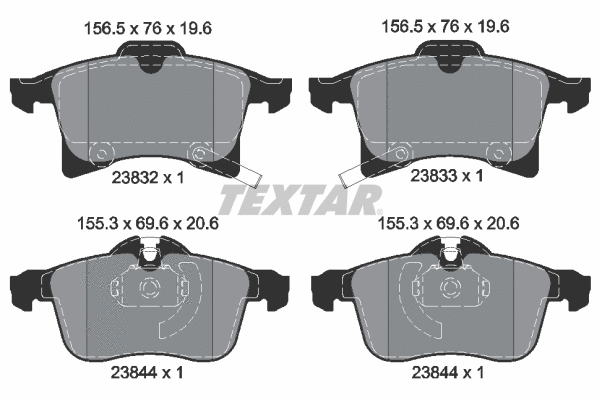 Brake Pad Set, disc brake (2383281)
