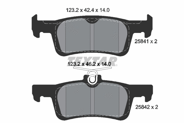 Brake Pad Set, disc brake (2584104)