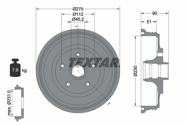 Brake Drum (94012700)