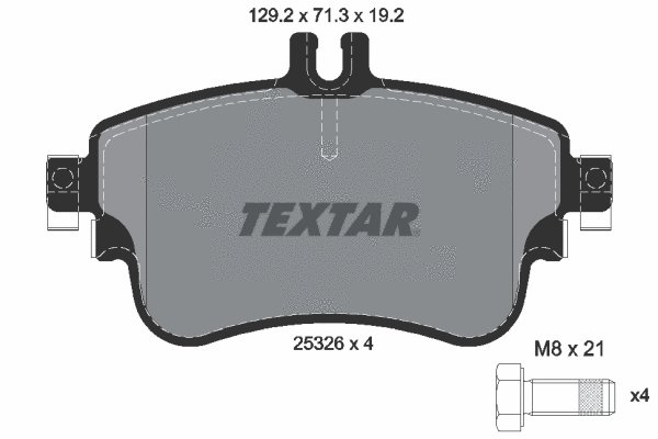 Brake Pad Set, disc brake (2532601)