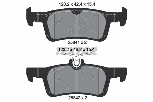 Brake Pad Set, disc brake (2584101)