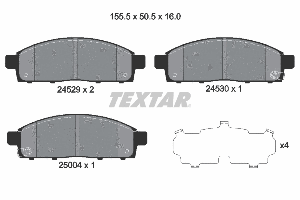 Brake Pad Set, disc brake (2452901)